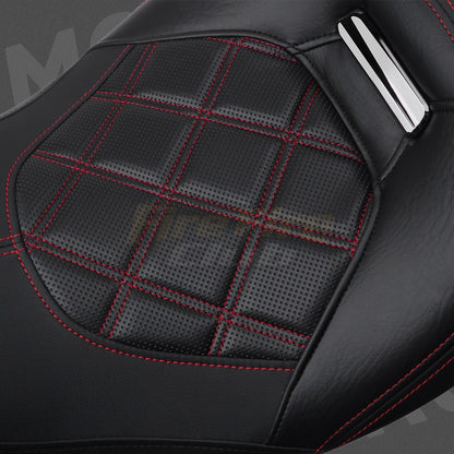 Assento Traseiro Dianteiro para Passageiro de Motocicleta para Harley Touring Electra Glide CVO Street Glide Road King 2009-2022