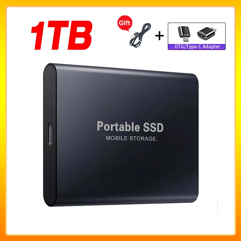 Unidade de Estado Sólido Externa de Alta Velocidade 1TB Disco Rígido Externo Portátil SSD 2TB Disco Rígido Externo SSD Para Laptop Mac