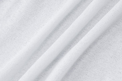 ALLNeon Fairycore White Perspective Oblique Shoulder Long Sleeve Mini Dress Hots