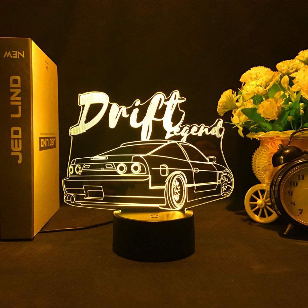 Sports Car 3d Illusion Lamp for Kids Bedroom Decor Nightlight Touch Sensor Atmosphere Birthday Gift Supercar Led Night Light
