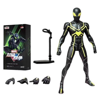Genuine Marvel Legends Homem-Aranha Ps4 Peter Parker Dourado Preto Vermelho Action Figure Modelo Brinquedos Decoração de Mesa Presentes de Aniversário para Crianças
