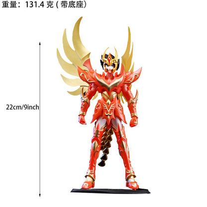 19cm Anime Cavaleiros do Zodíaco Boneco Fênix Ikki Hyoga Seiya Shiryu em Pé Coleção de Brinquedos Decoração Bonecas Japonesas