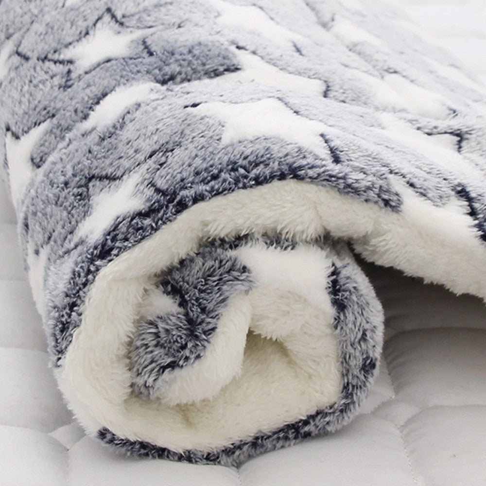 Tapete de dormir para animais de estimação, cama quente para cães, cobertor macio de lã para animais de estimação, cama para gatos, tapete de dormir para filhotes, almofada de colchão adorável para cães pequenos e grandes