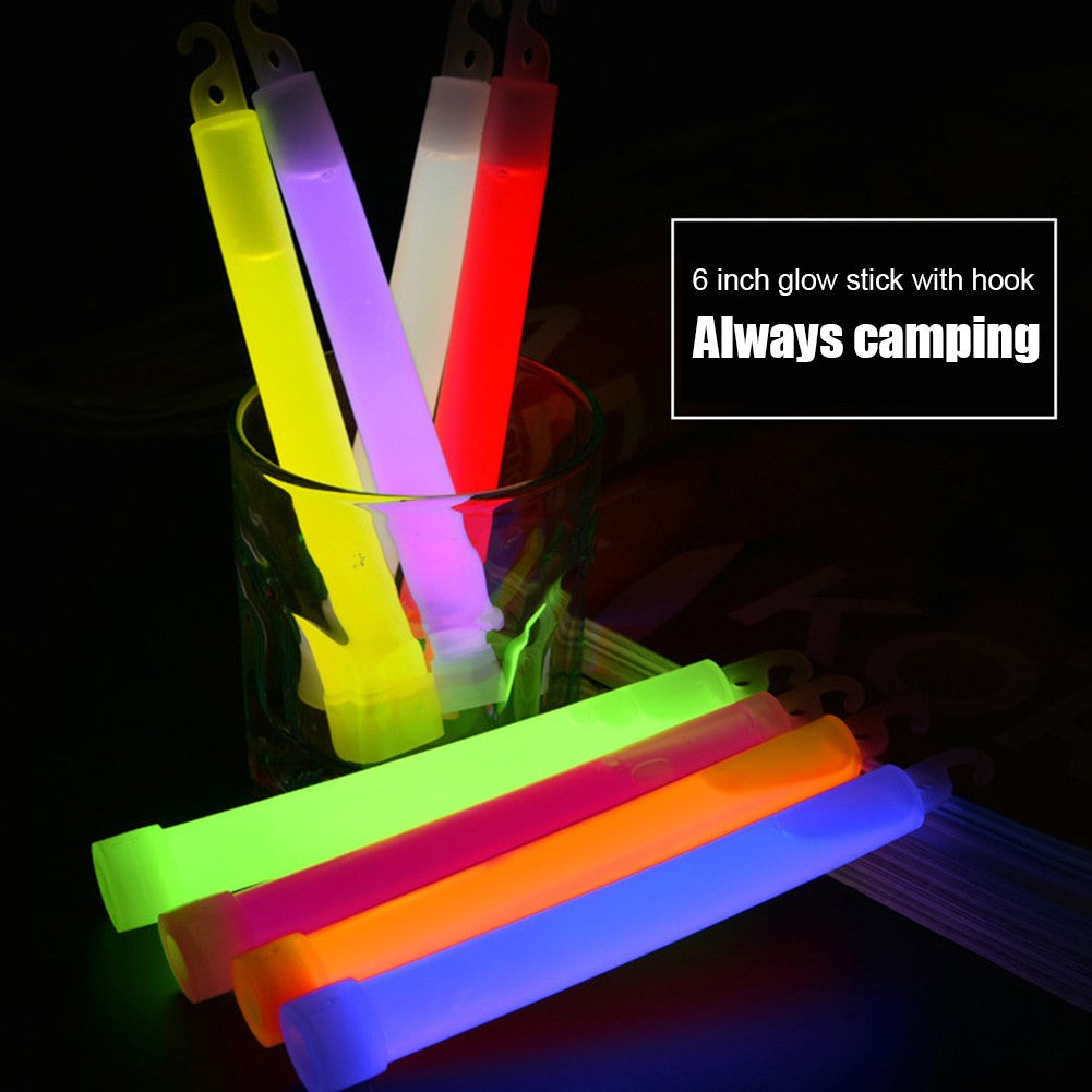 1/5/10PCS Fluorescence Glow Stick Military Glow Light Sticks with Hook Outdoor Emergency Glow In The Dark Party Light Sticks
