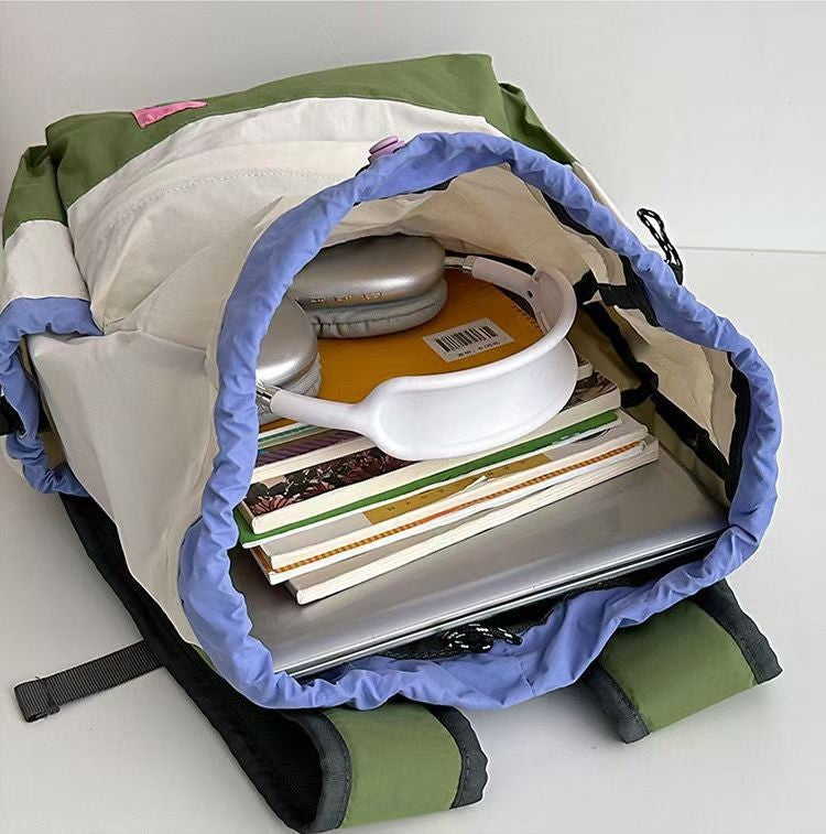 New Spring and Autumn Collection Lightweight Backpack with Drawstring Drawstring Bag Outdoor Sports Mountaineering Large Capacit