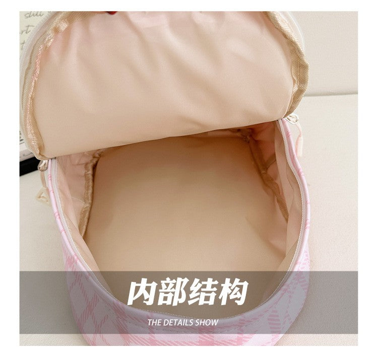 Mochilas Hello Kitty Kuromi Cinnamoroll com estampa de desenho animado fofo e leve para meninos e meninas do jardim de infância