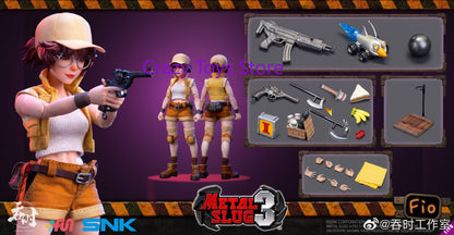 Em Estoque TUNSHI TS-012 1/12 Metal Slug LEONA Heidern Cabeça Dupla Conjunto Completo 6 Polegadas Boneco Articulado Modelo de Brinquedo
