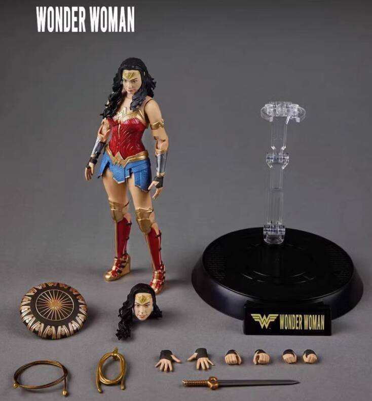Fondjoy Original DC Movie Batman Joker Wonder Woman Superman Cyborg Harley Quinn 1/9 Articulated Action Figure Toys