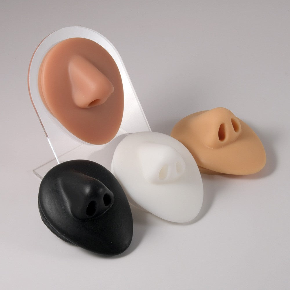 1PC Soft Silicone Simulation 1:1 Ear Nose Navel Nipple Model Practice Piercings Tools Jewelry Display Teaching Tool Accessories