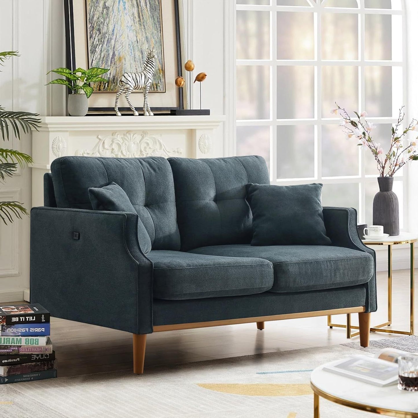 70" Loveseat Sofa for Living Room, Small Apartment and Spaces, Multifunctional Rechargeable Multi-Person Fashion Couch