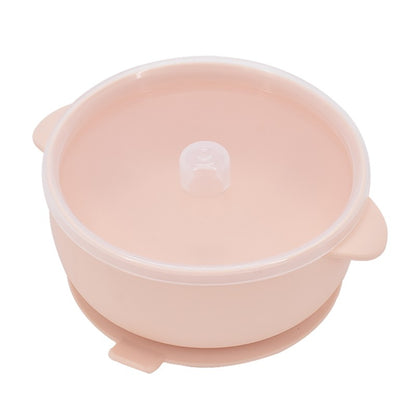 400ML Baby Silicone Bowl With Lid Children's Feeding Tableware Set Kids Waterproof Suction Bowl Dishes Kitchenware Baby Stuff