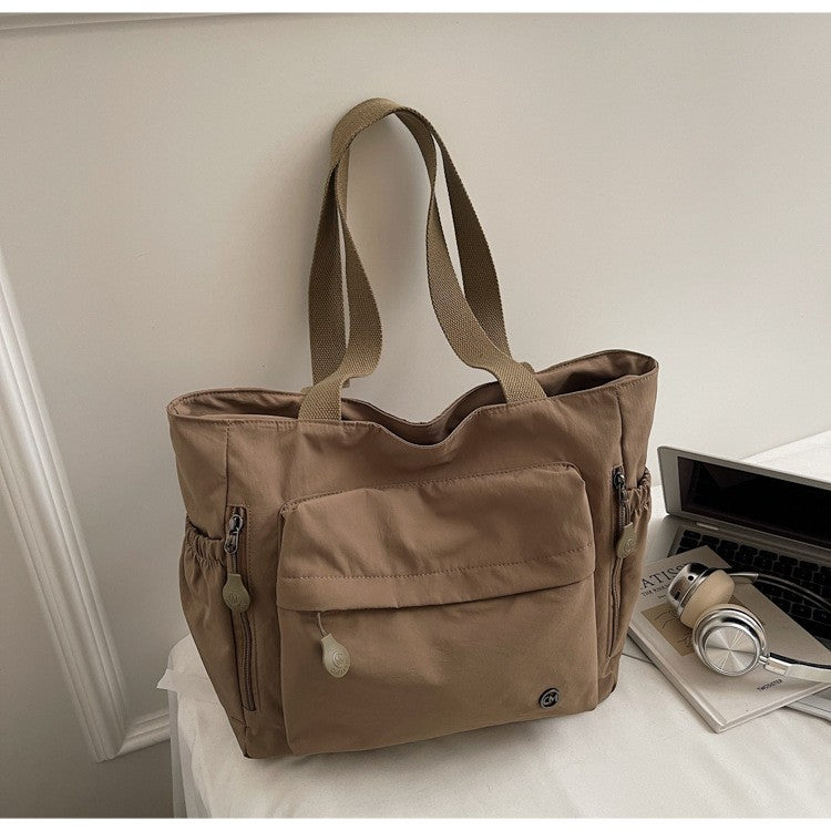 Stylish Nylon Canvas Shoulder Bag for Women Spacious Top Handle Bag Tote Casual  Comfortable and Versatile Texture Commuter Bag