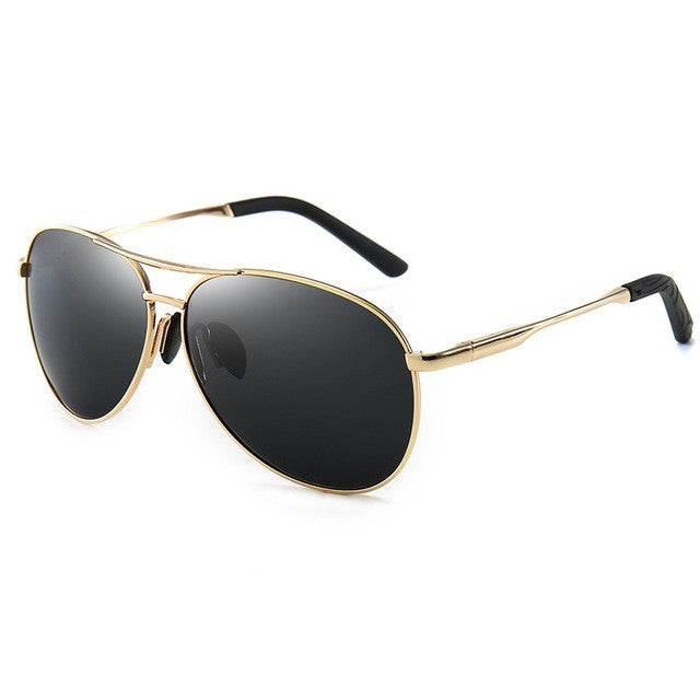 Óculos de Sol Polarizados Masculinos com Armação de Metal para Aviação Cores Variadas Óculos de Sol Masculino Piloto Visão Noturna e Diurna para Dirigir