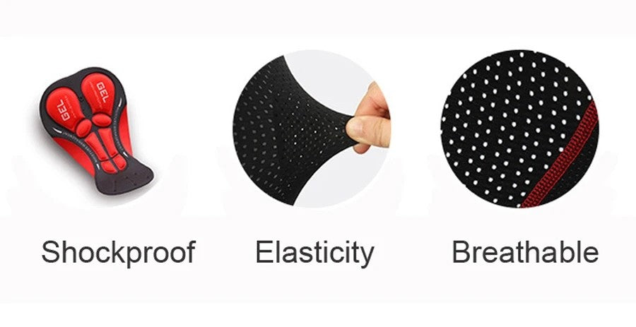 New Cycling Shorts Men's Cycling Underwear Breathable Mesh Riding Underpant Gel Pad Shockproof Bike Shorts Bicycle Underwear