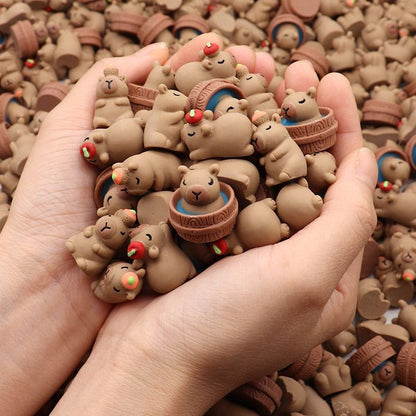 30PCS 3D Capybara Figurines Capybara Party Favors Cute Animal DIY Ornament Supplies for garden Capybara Home Decoration Ornament