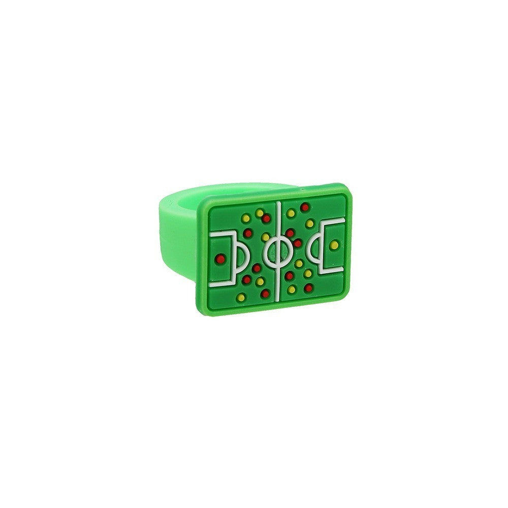 10-30Pcs Cartoon Football Theme Silicone Rings for Football Carnival Birthday Party Favors Pinata Gift Bag Filler Prize Party
