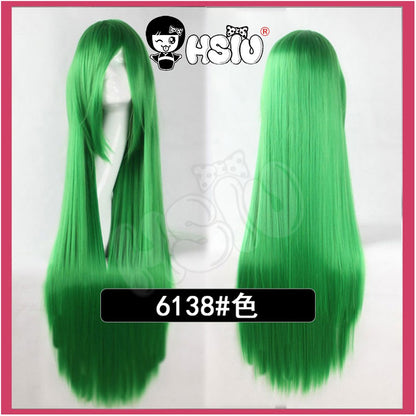 ?HSIU Brand? 80cm Cosplay wig Long 22 color Wig Heat Resistant Synthetic Hair Anime Party wig Fiber synthetic wig+Free wig cap