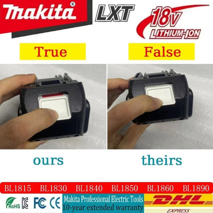 Bateria Genuína Makita BL1860 18V 6Ah para Ferramentas Elétricas, Substituição Li-ion LXT BL1850 BL1840 para Parafusadeira 18V com BMS TPCELL 18V