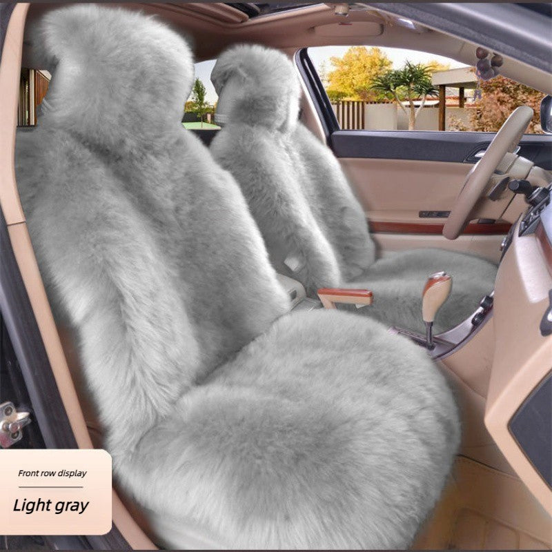 1 Peça Quente Pelúcia Capas de Assento de Carro Universal Longa Lã de Pelo Capa de Assento Dianteiro de Carro Protetor Almofada Tapete para Acessórios de Carro Almofada de Assento de Carro