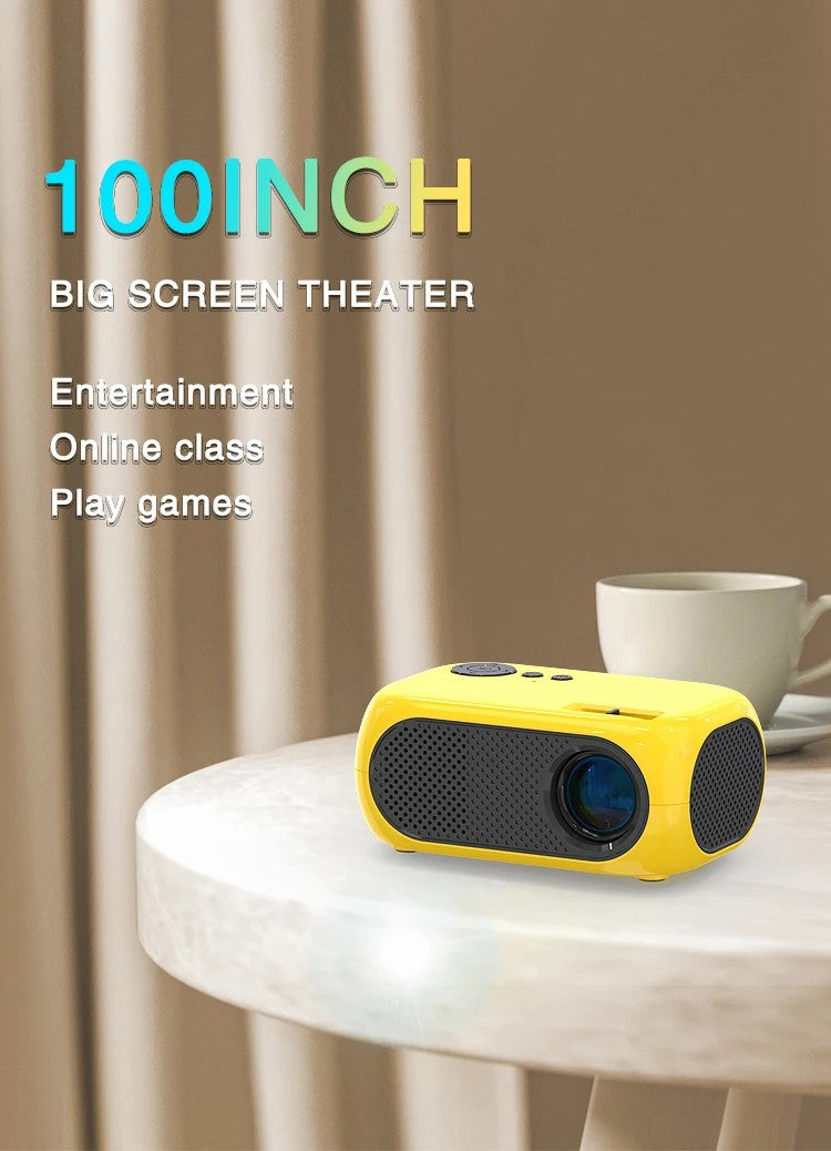 MINI Projetor M24 POTENTE 480*320P Suporte 1080P Full HD USB Compartilhamento de Tela de Celular Home Theater Vídeo Projetores Móveis Portáteis