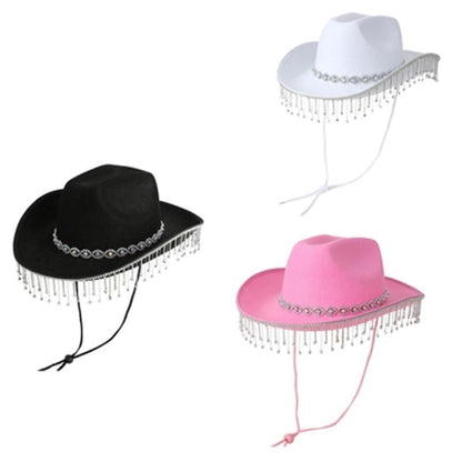 31BB Adjustable Denims Hat Delicate Rhinestones Hat Various Colorful Hat Beautiful for Unisex Casual Wear