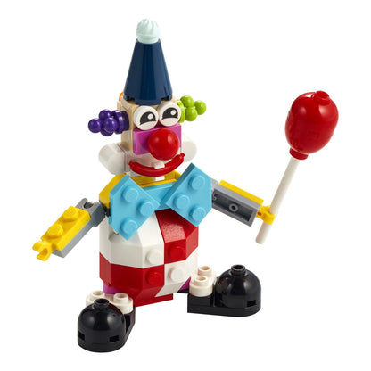 LEGO Creator Palhaço de Aniversário, Conjunto 30565 para maiores de 6 anos (59 Peças), Presente de Aniversário e Natal