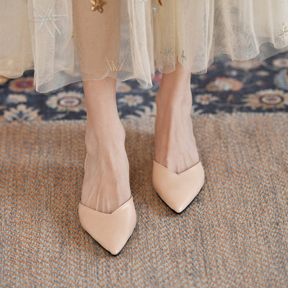 Women Flats Pointed Toe Lady Flat Heel Shoes Slip on Loafers Office Lady Elegant Shoes Soft Sole Comfortable Big Size 42