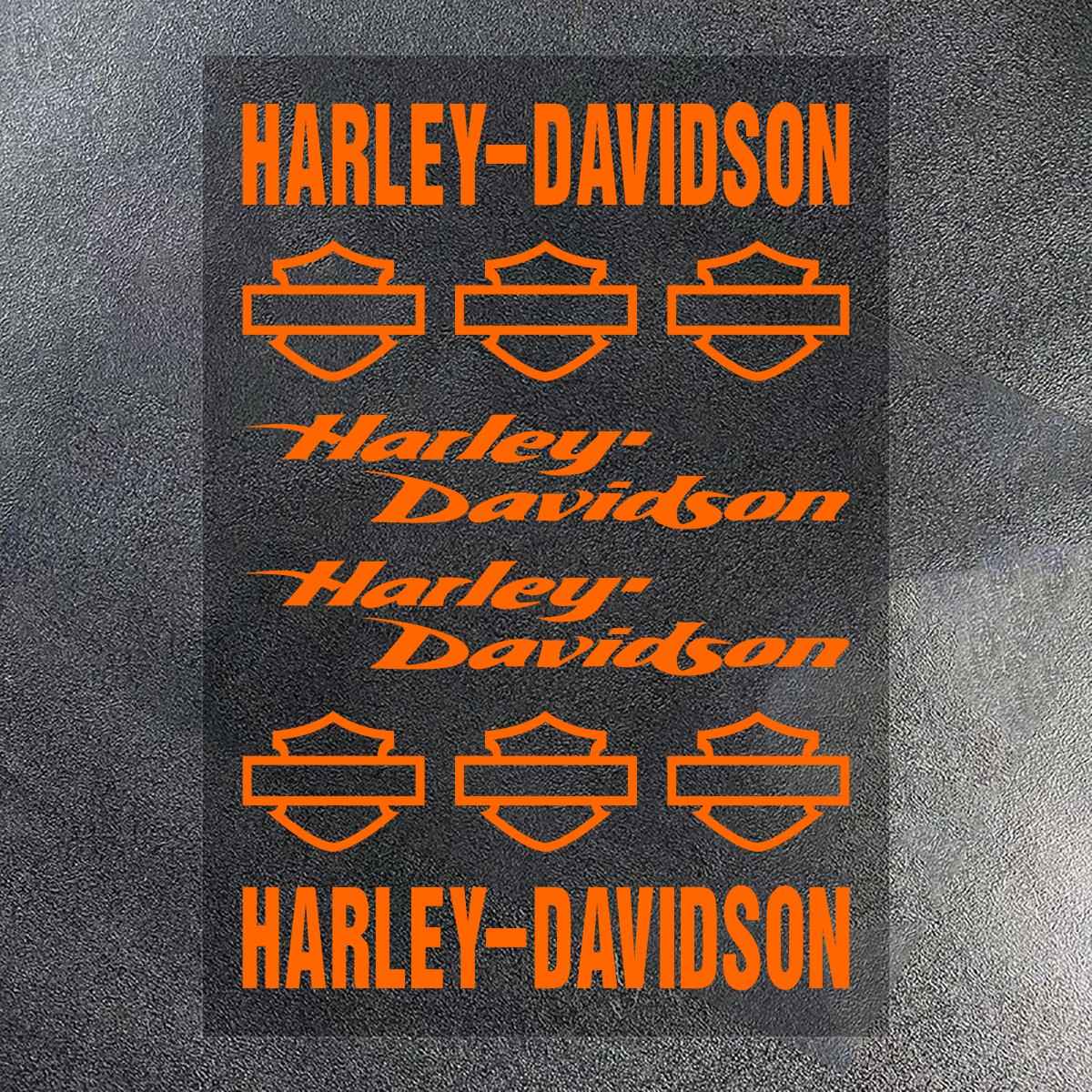 Kit de Adesivos de Vinil para Capacete de Motocicleta Harley Davidson Logo Decalque