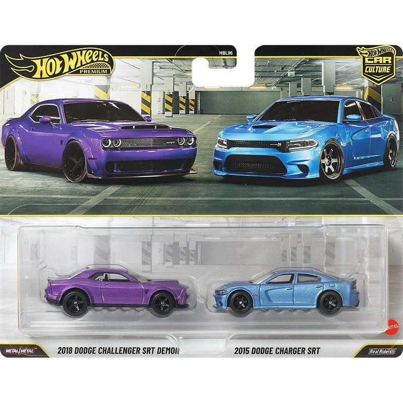 Hot Wheels Premium Car Culture 2 Packs Mitsubishi Subaru Dodge Porsche 1:64 Diecast Alloy Classic Performance Car Collectible