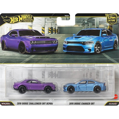 Hot Wheels Premium Car Culture 2 Packs Mitsubishi Subaru Dodge Porsche 1:64 Diecast Alloy Classic Performance Car Collectible