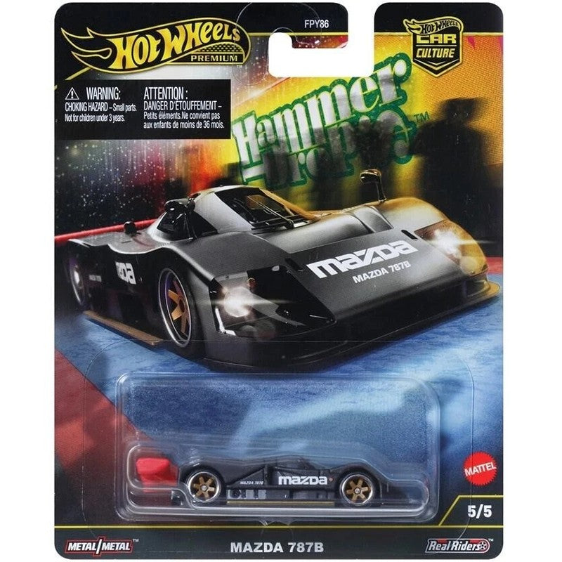 Hot Wheels  Premium Car Culture Mazda 787B Series Collectible 1:64 Scale Die-Cast Vehicle Model Cars