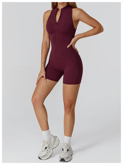 New Sexy Sports Set Women Gym Set Shorts Training Yoga Clothes Women Rompers Stretch Sports Jumpsuit Female Workout Bodysuits