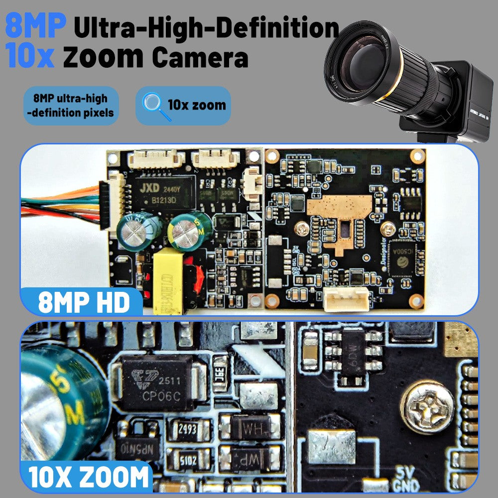 WGWK 4K IP Camera Sony IMX415 SSC339G 8MP 5-50mm Manual Varifocal Lens Low illuminance POE RTSP P2P Onvif Security Protection