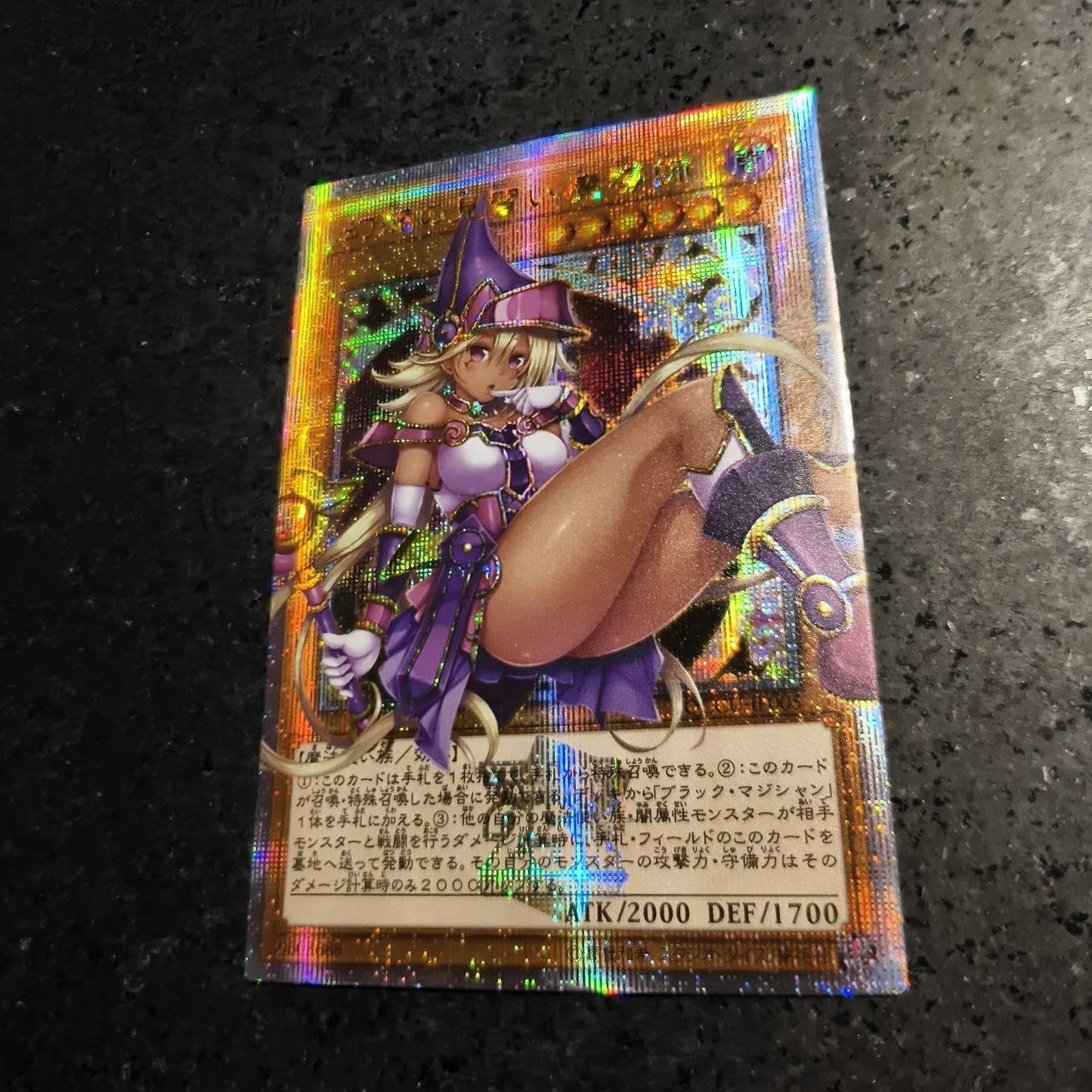 Anime Yu-Gi-Oh Jogo de Batalha ACG DIY Cartas Colecionáveis de Refração Garota Maga Negra Yugi Muto Brinquedos para meninos Presente de Aniversário