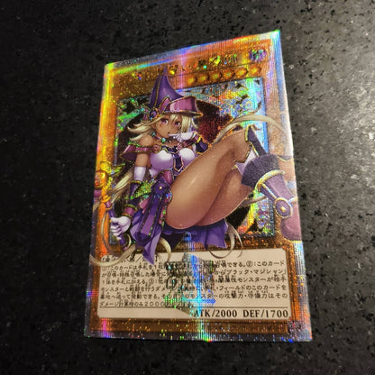Anime Yu-Gi-Oh Jogo de Batalha ACG DIY Cartas Colecionáveis de Refração Garota Maga Negra Yugi Muto Brinquedos para meninos Presente de Aniversário