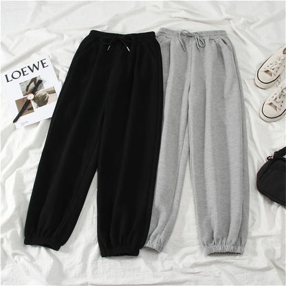 Gray women Sweatpants Autumn New Baggy Fashion Oversize Sports Pants Black winter thick Joggers Streetwear Trousers