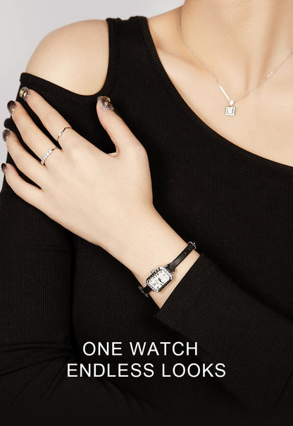 Sotoiru Square Watch For Women Leather Strap Quartz Wristwatch Elegant Dress Watch Christmas Gifts For Girlfriend ?????