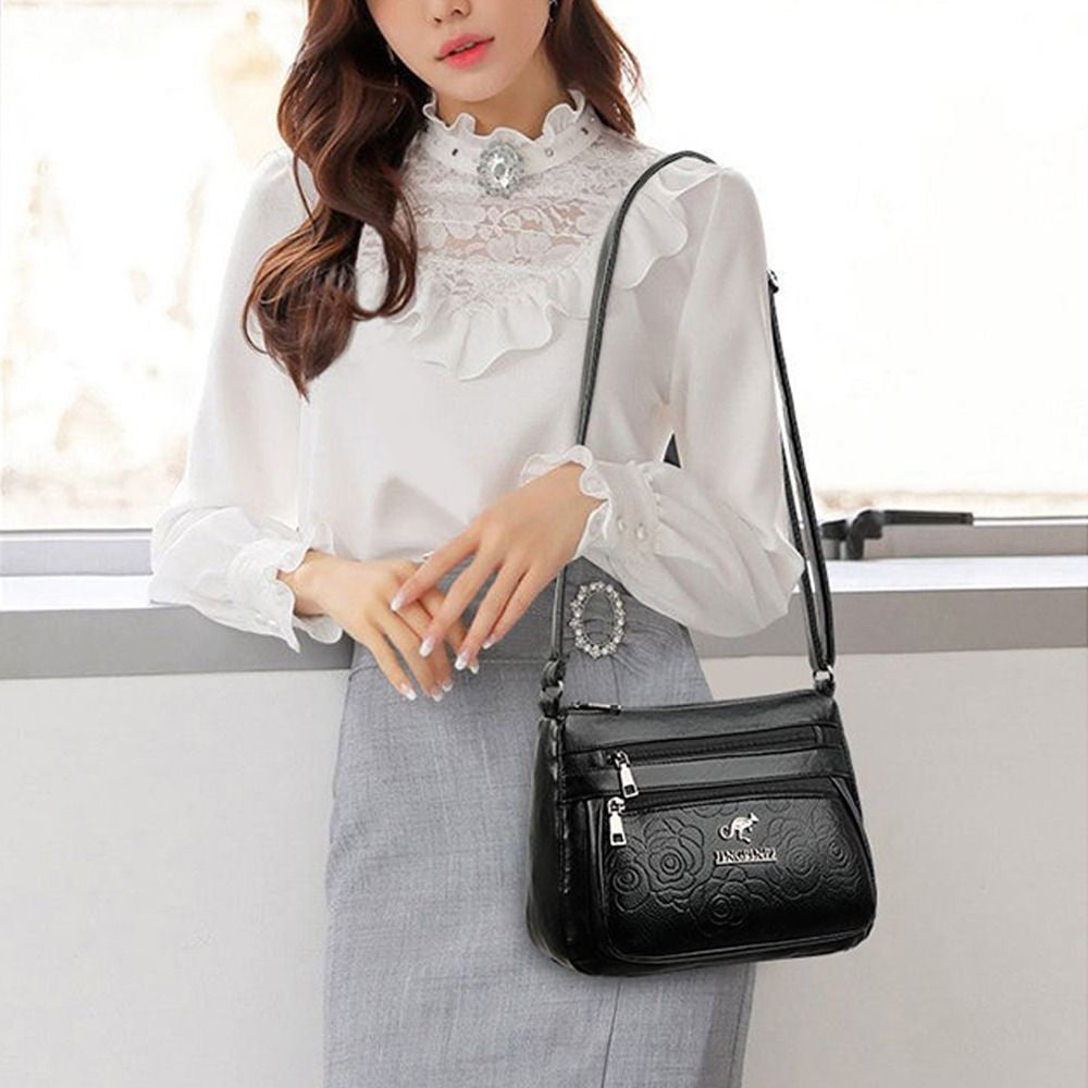 Women's Bag Middle-aged Bag Mother's Bag Fashion Multi-layer Large Capacity Single Shoulder Mother-in-law Buy Vegetable Bag