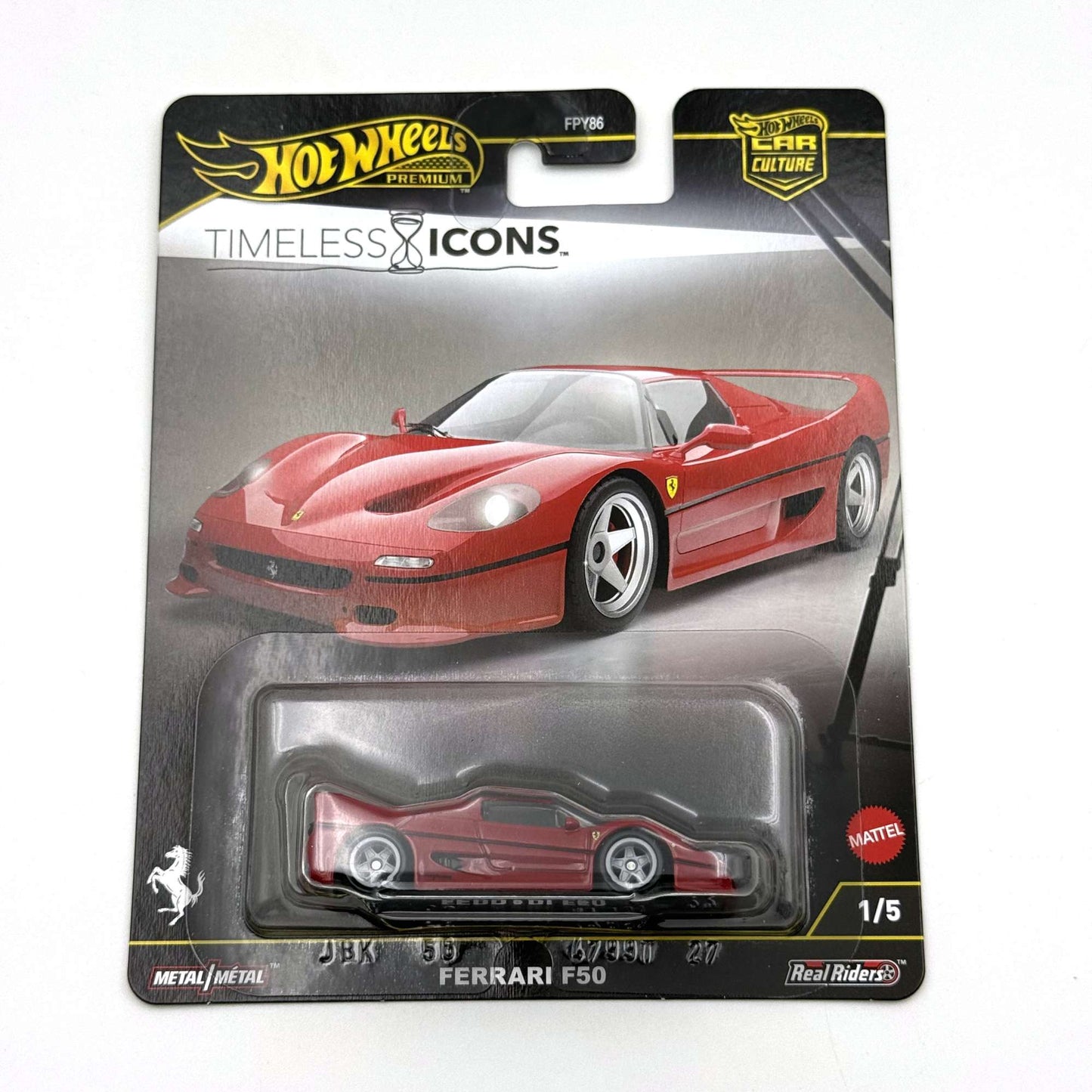 Hot Wheels FPY86 9C1N Timeless Icons Lexus LFA/Nissan Skyline/Porsche/Koenigsegg/Ferrari F50 Carro Miniatura de Metal Fundido 1/64