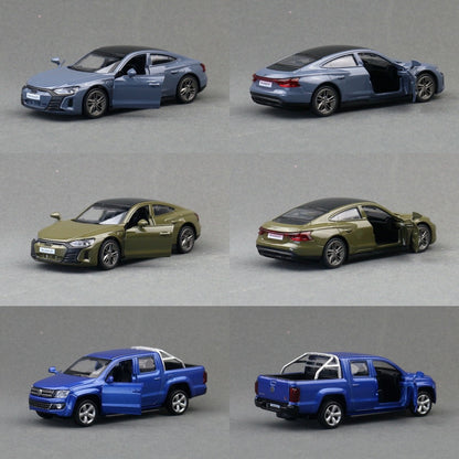 MSZ 1/43 Audi RS7 R8 RS5 Q7 Volkswagen T1 Bus Beetle Toy Car Model Diecast Metal Miniature Pull Back Collection Gift Children