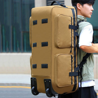 Bolsa de bagagem externa KLQDZMS, bolsa organizadora de roupas de capacidade superdimensionada, mochila de viagem masculina de tecido Oxford, mochila de remessa