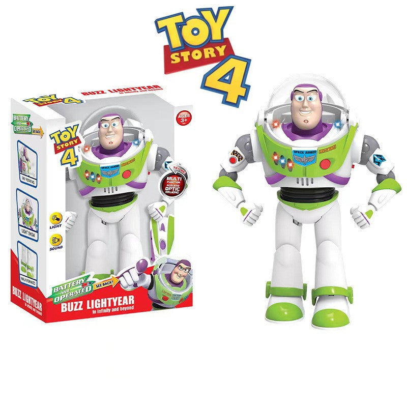 Brinquedos Toy Story Buzz Lightyear Modelo Pixar Robô Elétrico que Anda Boneco de Ação Brinquedo de Presente de Aniversário Modelo de Brinquedos Para Crianças