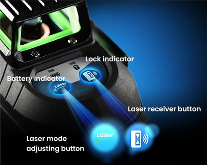 Nível a Laser Bosch GLL 3-60 XG 12 Linhas Verde Nível 3D Autonivelante 360 Horizontal e Vertical Cruz 30m Ferramenta de Medição Potente