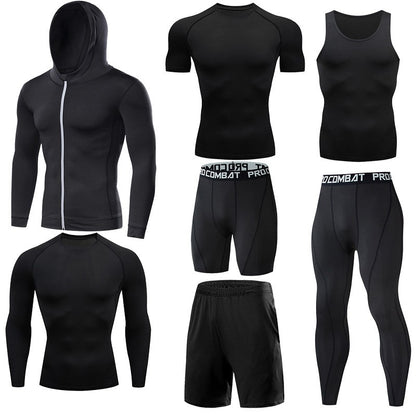 Men's Running Compression Tshirts Quick Dry Soccer Jersey Fitness Tight Sportswear Gym Sport Short Sleeve Shirt Breathable