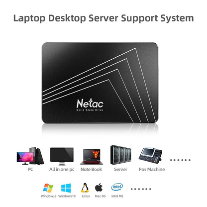 Netac SSD SATAIII 2.5 polegadas SSDs 4 TB 2 TB 1 TB 512 GB para PC Disco Rígido 128 GB 256 GB HD Desktop Unidade de Estado Sólido N530S