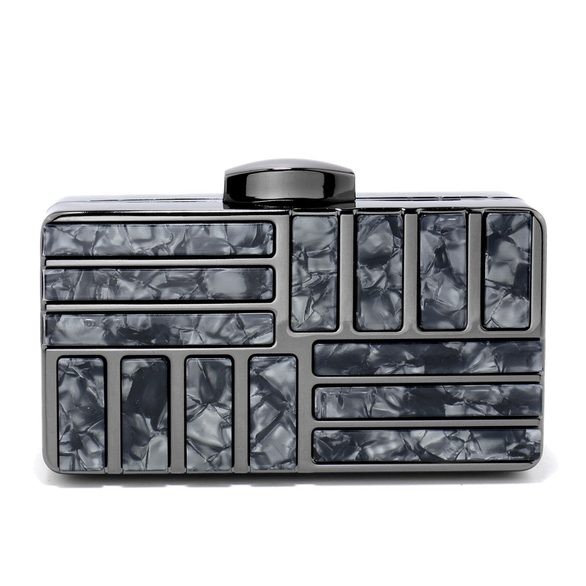 Acrylic Women Clutch Evening Bags Flap Luxury New Arrival Hollow Out Style Glitter Handbags Metal Chain Party Wedding Bridal Pro