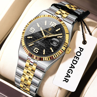 POEDAGAR Elegant Women's Watches High Quality Luxury Watch For Ladies Luminous Waterproof Date Women Quartz WristWatch Reloj+Box