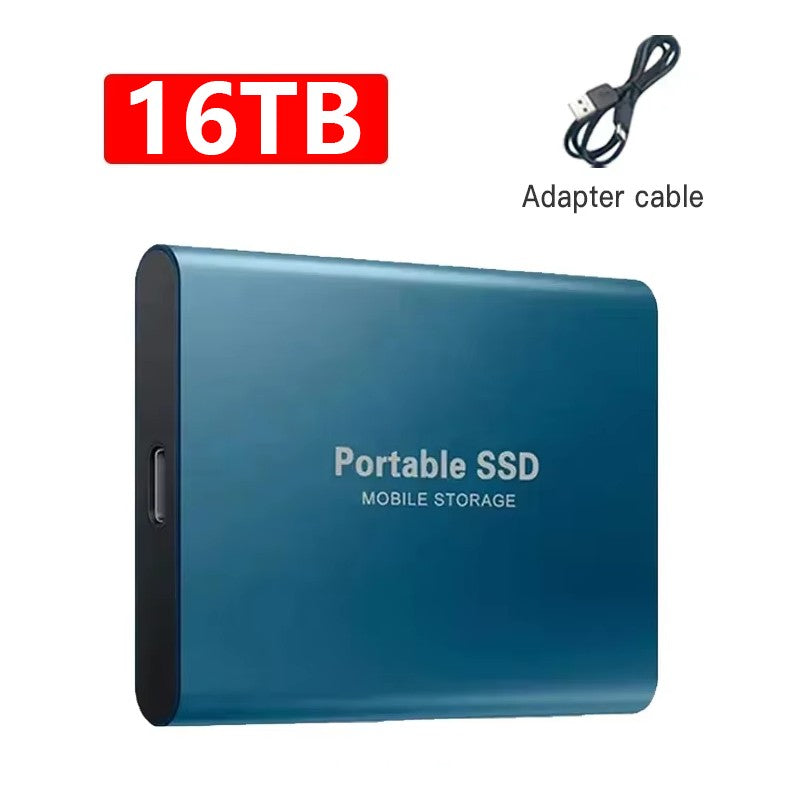 Genuine High-speed Portable SSD 4TB External Hard Drive 16TB USB3.1 Solid-state Drive 1TB External Hard Disk for Laptop/MAC/PC