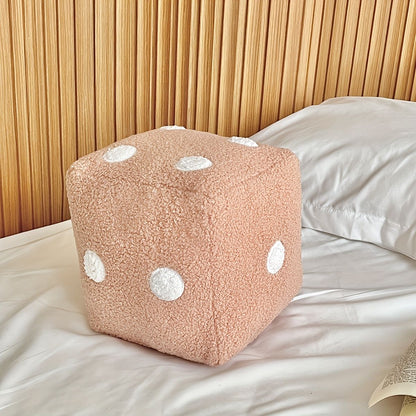 Creative Minimalist Home Pillows Fun Simulation Dice Plush Toys Sofa Cushions Mats Floor Mats Soft Decorative Dice Throw Pillow