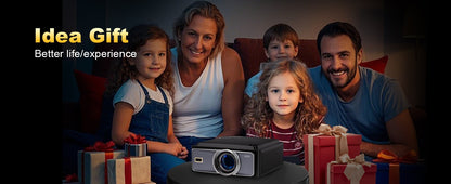 Projetor DESS 4K Foco Automático Controle de Voz Home Theater Vídeo Android Full HD Smart Projetor com Netflix e Google TV